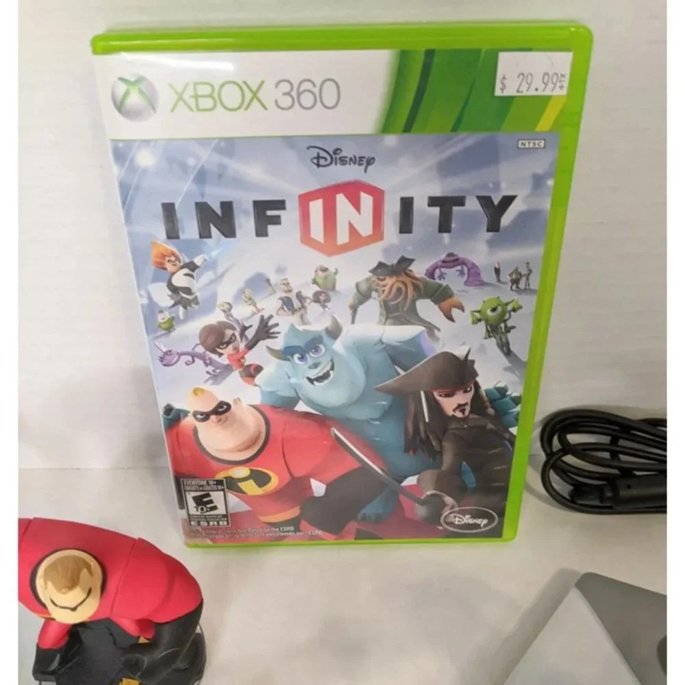 DISNEY INFINITY Game Portal Figures Lot XBOX 360 Pirates Marvel Monster Rapunzel